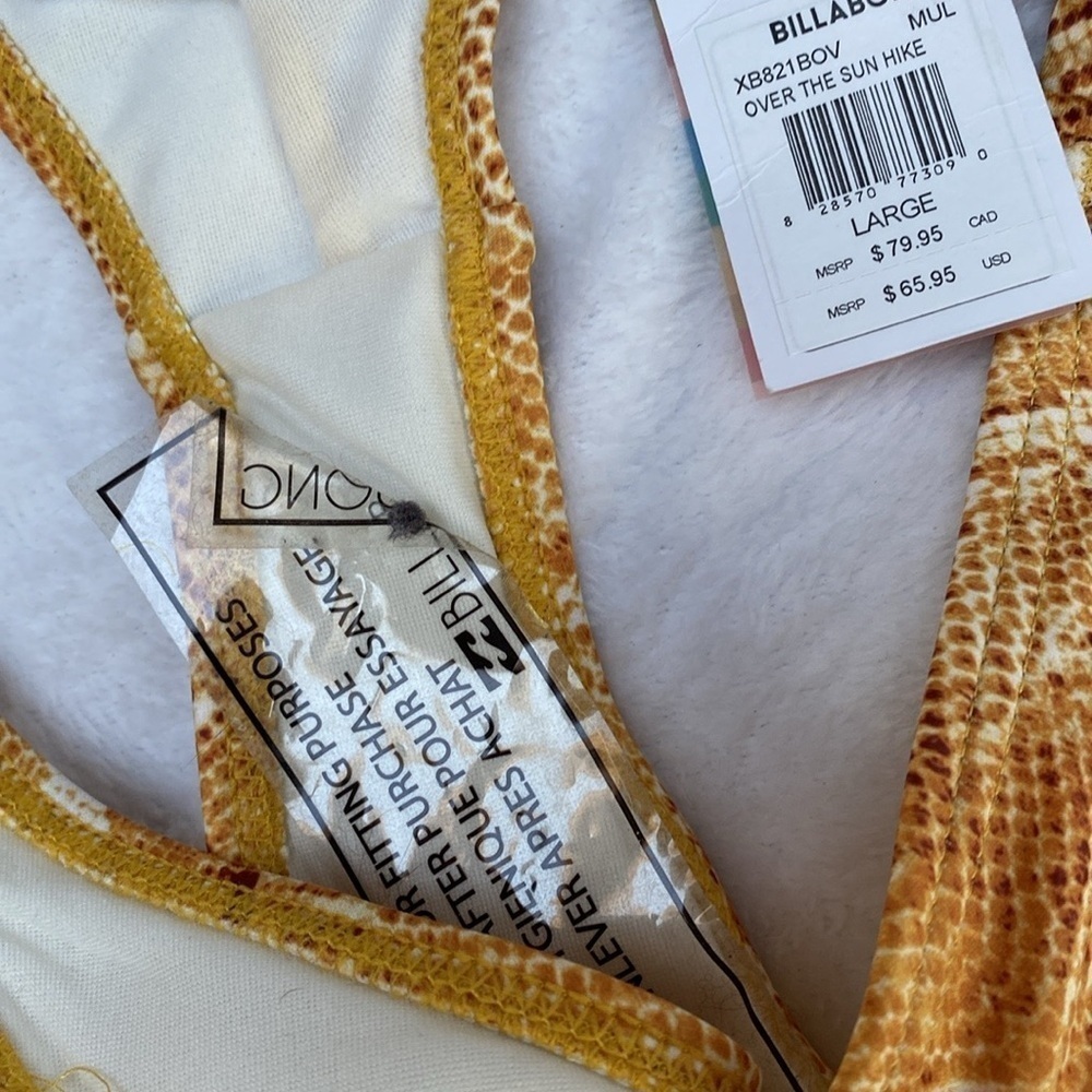 NWT Billabong Over The Sun Bandeau Bikini Top L - Picture 6 of 6